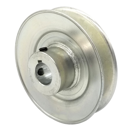 TERRE PRODUCTS V-Groove Drive Pulley - 4'' Dia. - 3/4'' Bore - Steel 240034